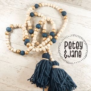 { P E T E Y & J A N E } Wood Bead Garland